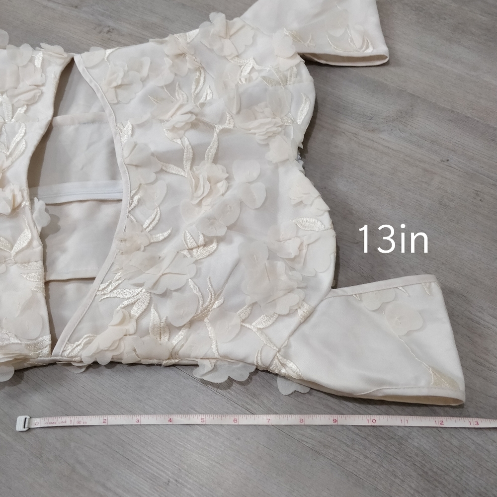 Prom dress custom cream floral JANE.X Emma - Picture 12 of 17